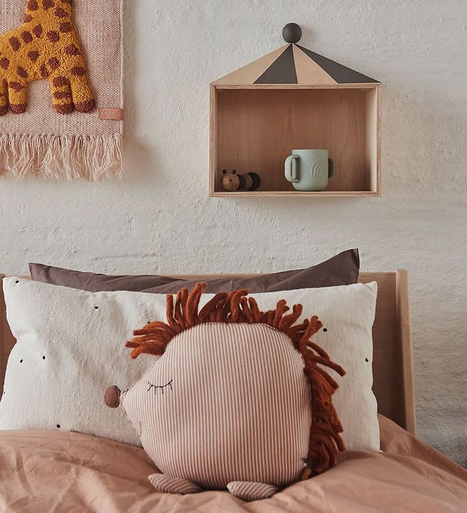 OYOY Mini Hope Hedgehog Denim Cushion
