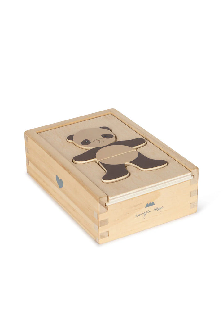 Konges Sløjd Wooden Teddy Dress Up Puzzle - Animals