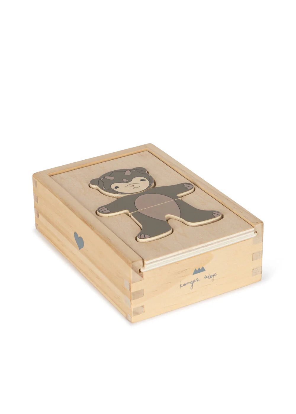 Konges Sløjd Wooden Teddy Dress Up Puzzle - Animals