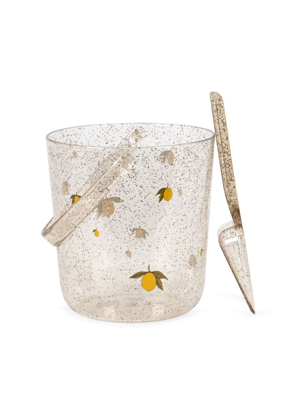 Konges Sløjd Glitter Bucket and Shovel Set - Lemon