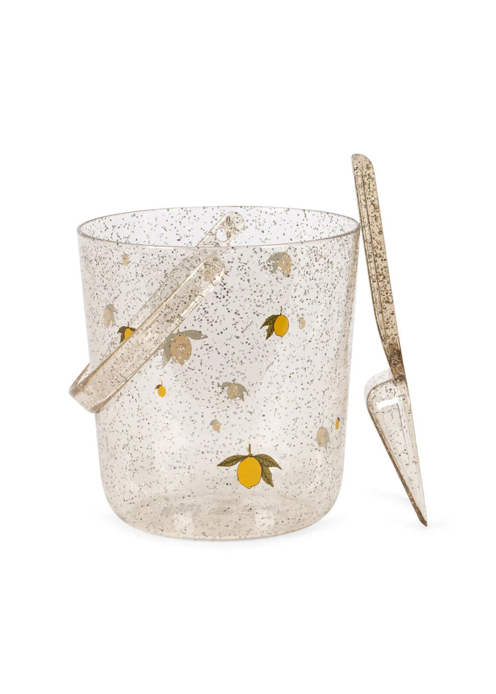 Konges Sløjd Glitter Bucket and Shovel Set - Lemon