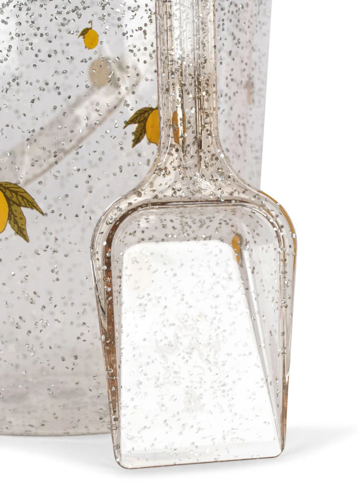 Konges Sløjd Glitter Bucket and Shovel Set - Lemon