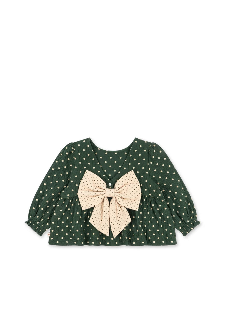 Konges Sløjd Elin Bow Blouse - Dot Marseille