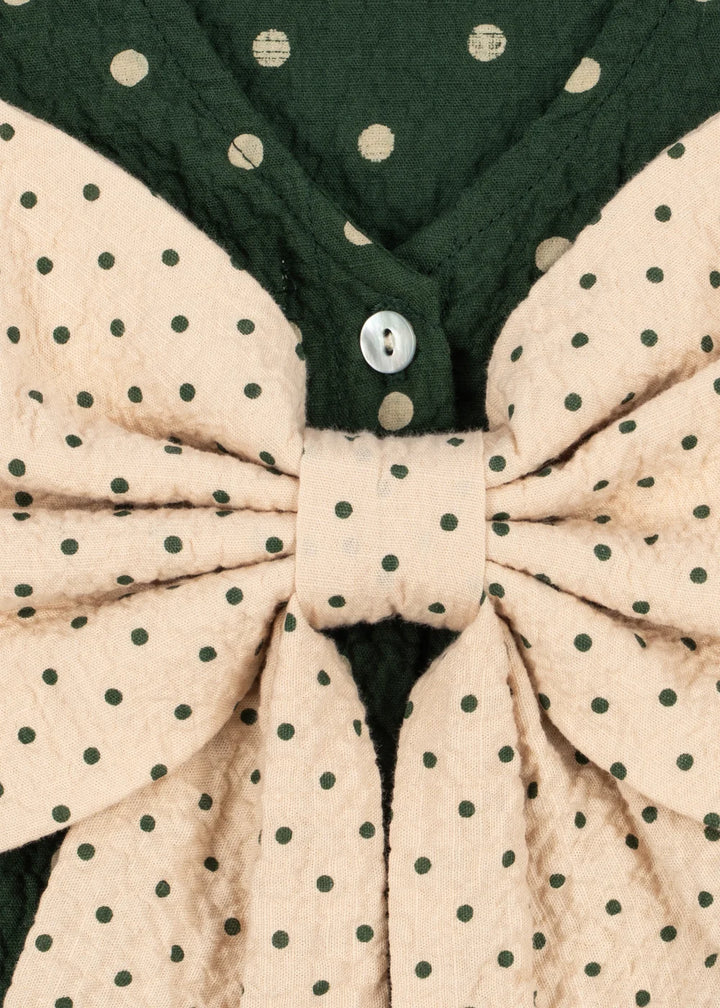 Konges Sløjd Elin Bow Blouse - Dot Marseille