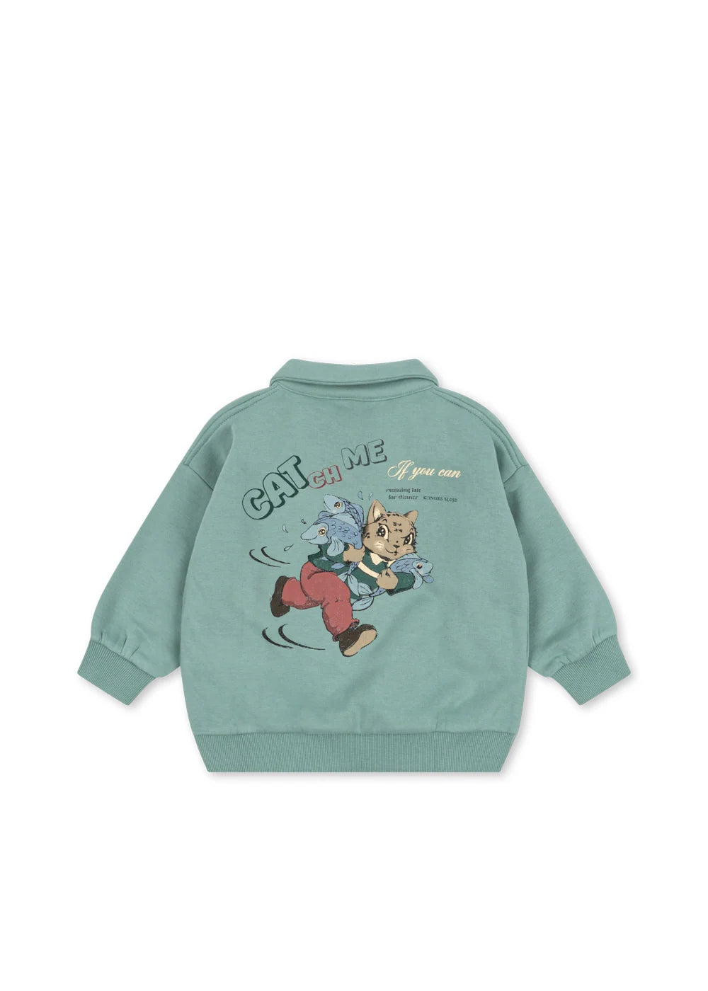 Konges Sløjd Lou Half Zip Polo - Granite Green
