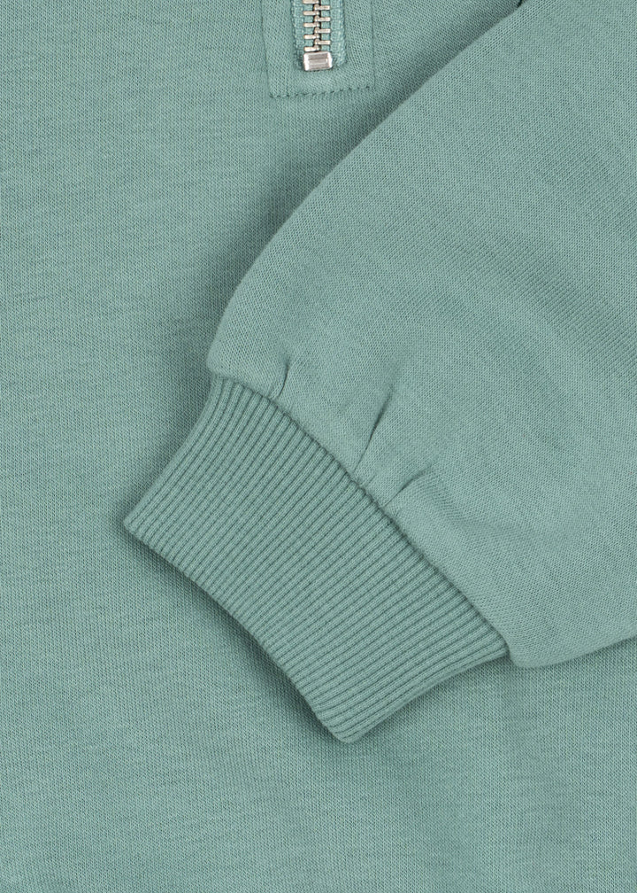 Konges Sløjd Lou Half Zip Polo - Granite Green