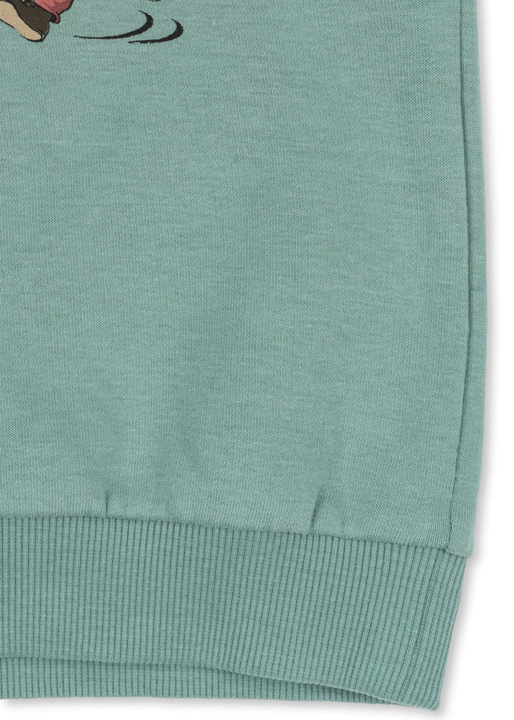 Konges Sløjd Lou Half Zip Polo - Granite Green
