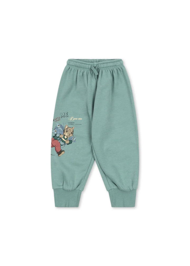 Konges Sløjd Lou Rib Sweat Pants - Granite Green