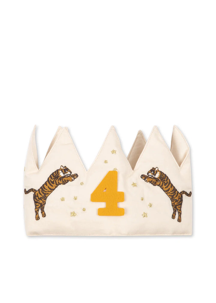 Konges Sløjd Glitter Birthday Crown - Tiger