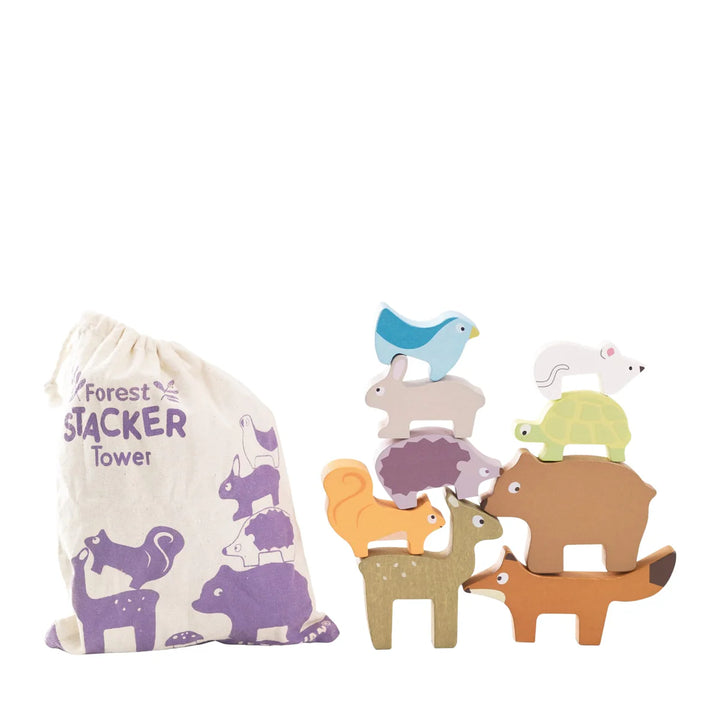 Le Toy Van - Forest Animals Stacking Tower &amp; Bag