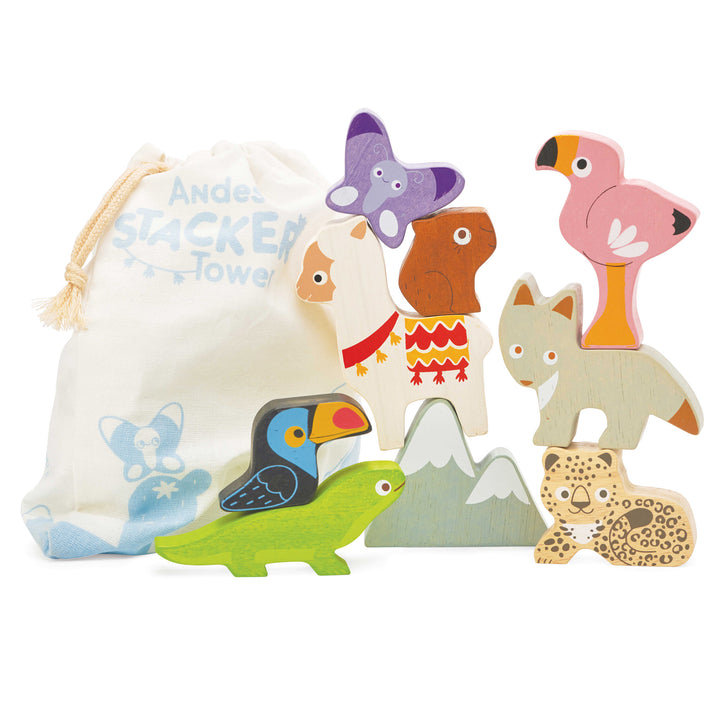 Le Toy Van - Andes Stacking Tower & Bag