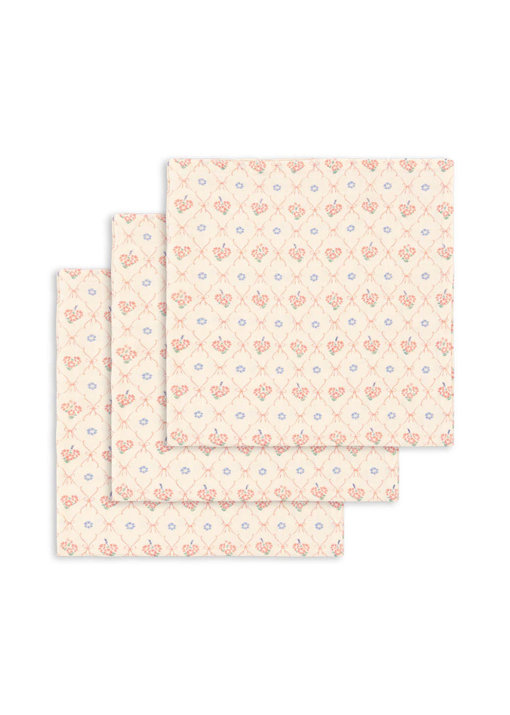 Konges Sløjd 3 Pack Muslin Cloth GOTS - Fleur Decor