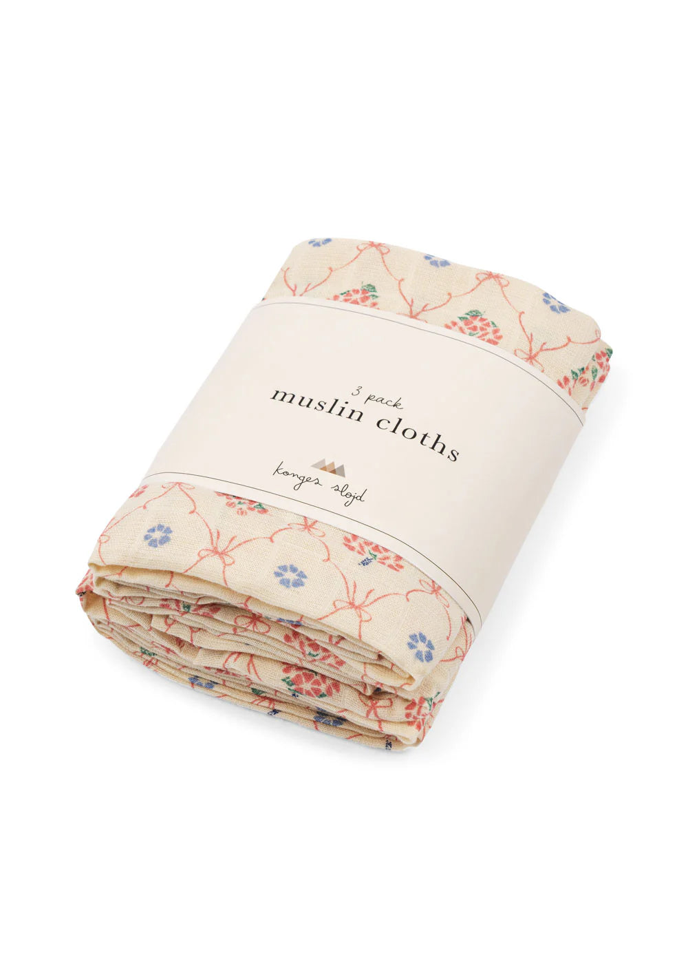 Konges Sløjd 3 Pack Muslin Cloth GOTS - Fleur Decor