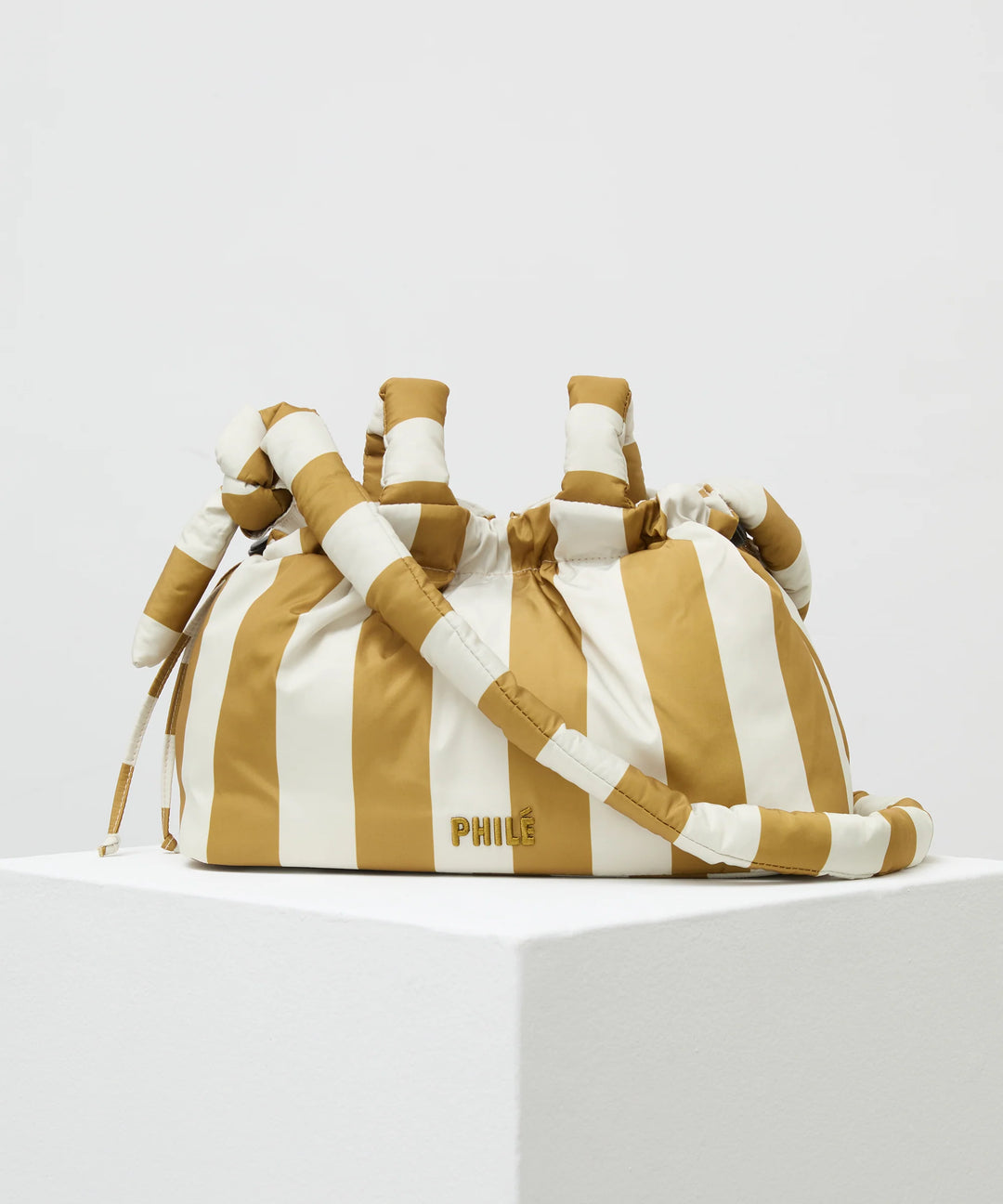 Philé Pram Caddy - Gold Stripe
