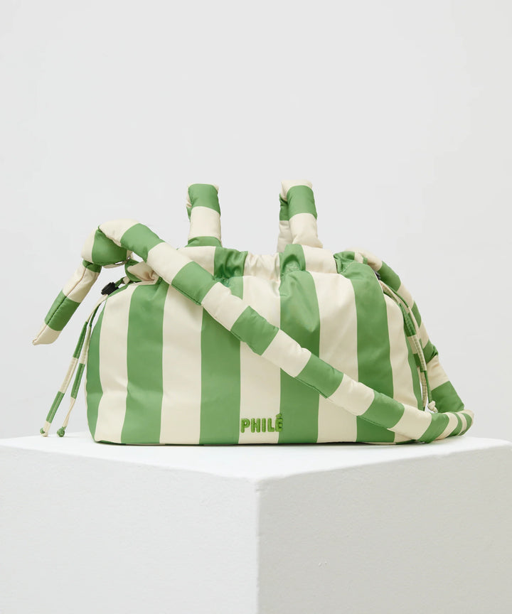 Philé Pram Caddy - Green Stripe