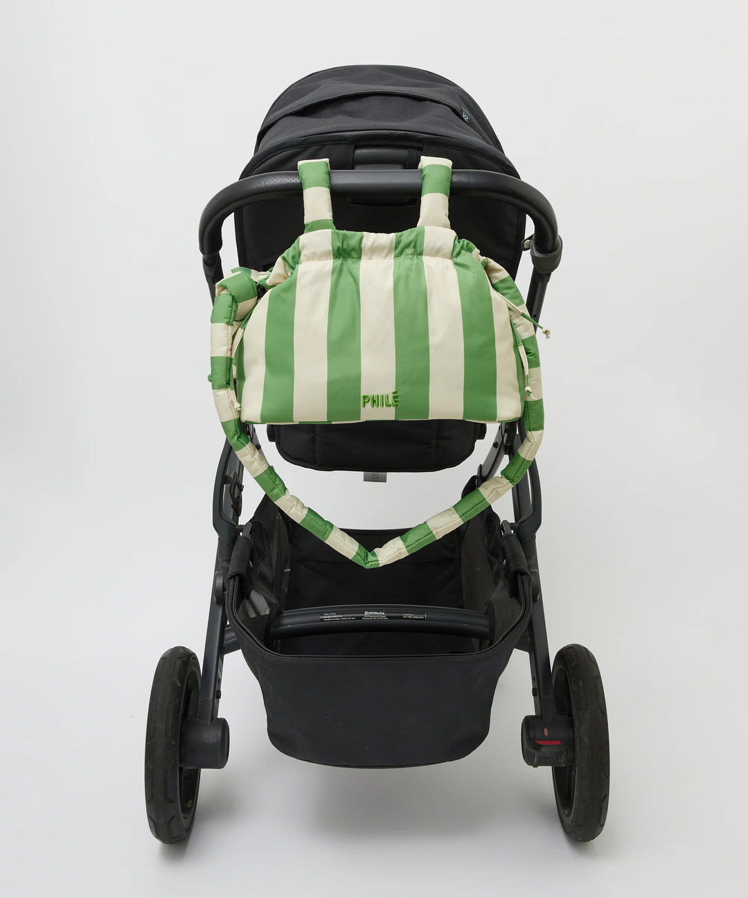 Philé Pram Caddy - Green Stripe