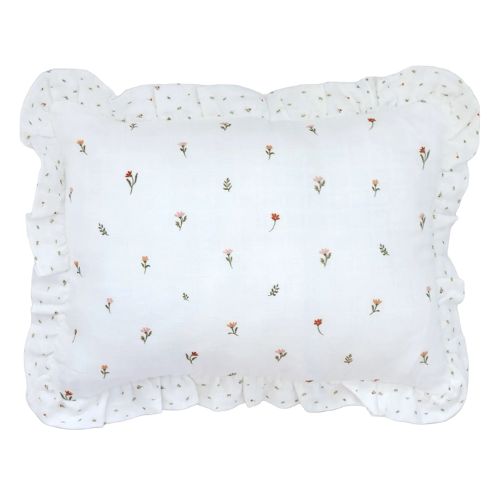 Fledge and Thread Throw Cushion - Cream Floral