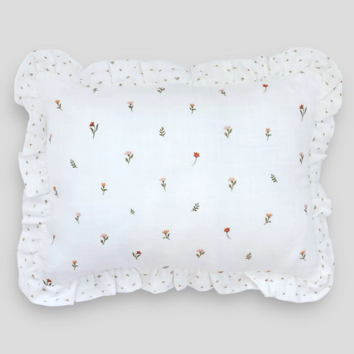 Fledge and Thread Throw Cushion - Cream Floral
