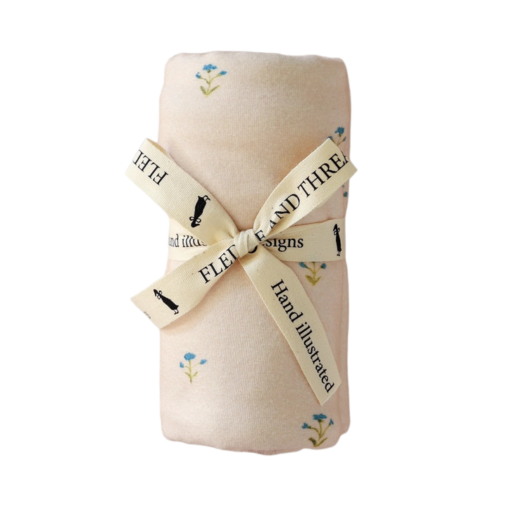 Fledge and Thread Baby Wrap - Blue Floral