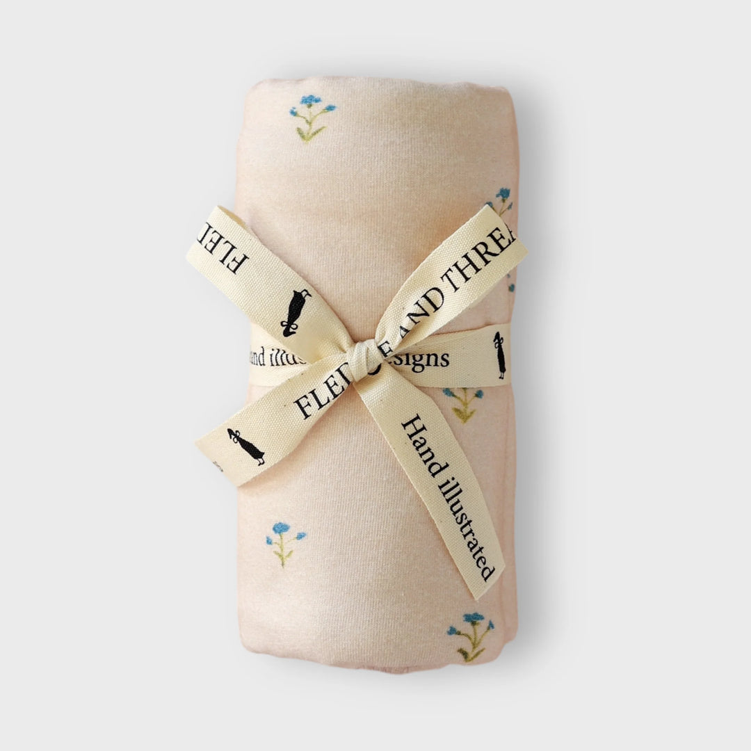 Fledge and Thread Baby Wrap - Blue Floral