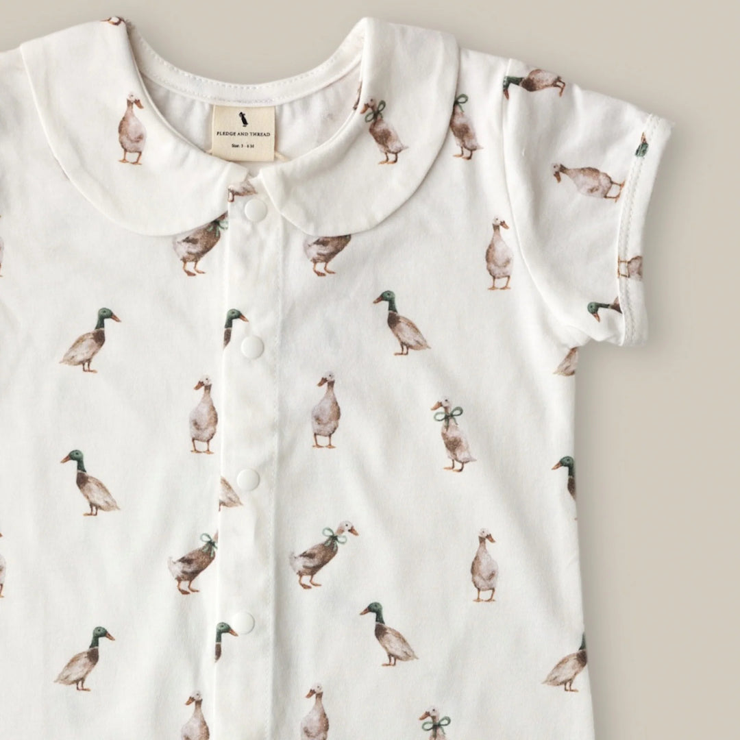 Fledge and Thread Romper - Duck