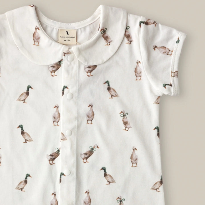 Fledge and Thread Romper - Duck