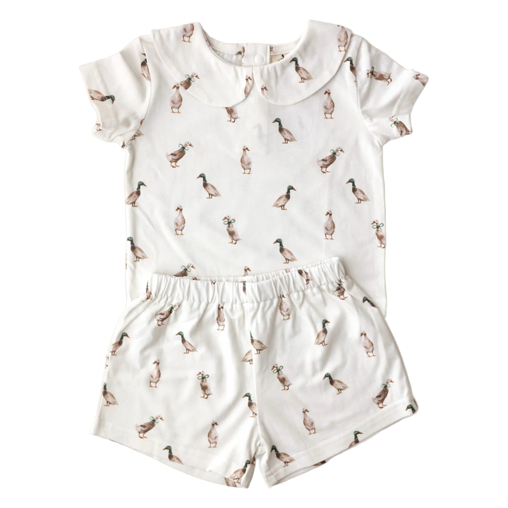 Fledge and Thread Short & Shirt Set - Duck