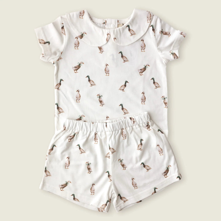 Fledge and Thread Short & Shirt Set - Duck