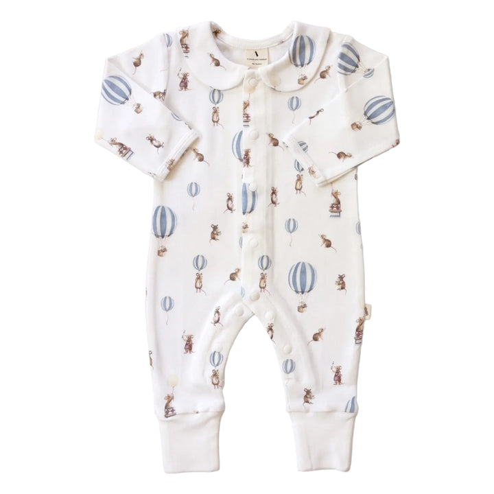 Fledge and Thread Babygrow - Mouse & Air Balloon