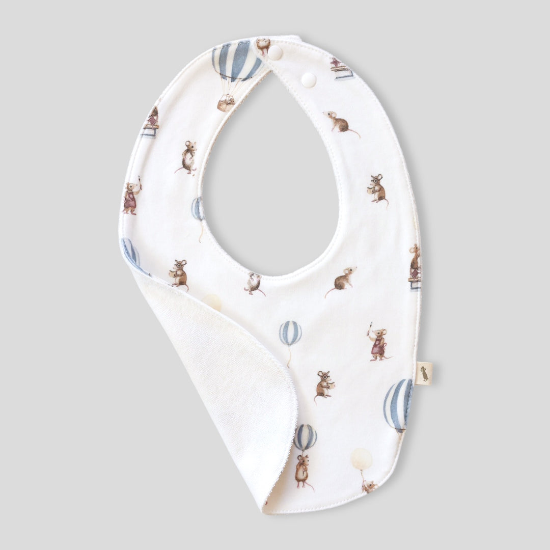Fledge and Thread Bib - Mouse & Air Balloon