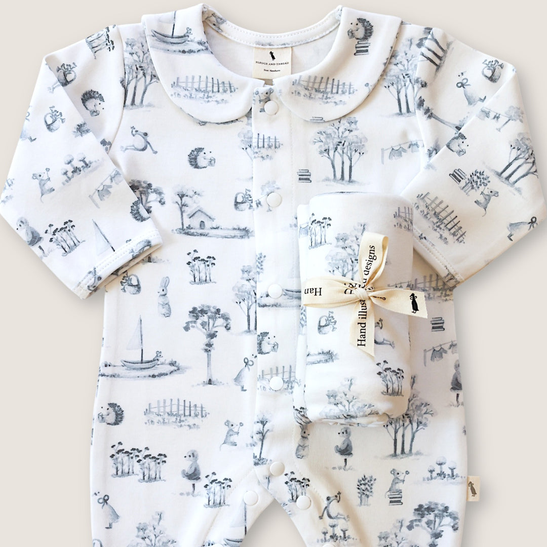 Fledge and Thread Babygrow - Neighbourhood
