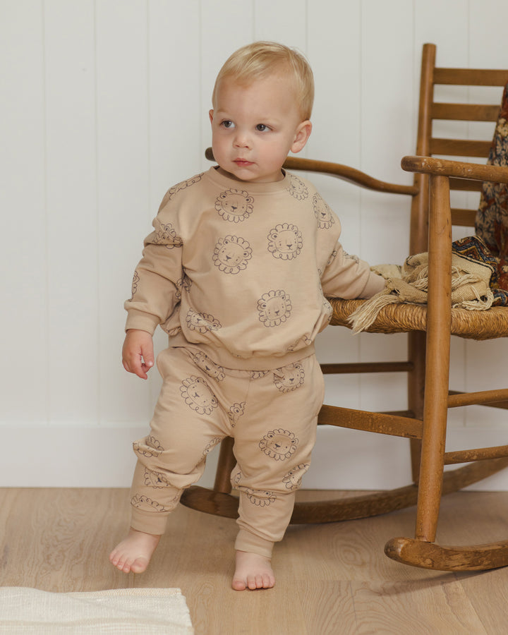 Quincy Mae - Relaxed Fleece Sweatshirt - Lions