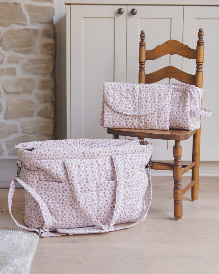 Quincy Mae Diaper Bag & Changing Pad Set - Wildflower