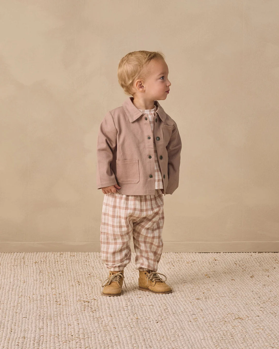 Quincy Mae Woven Pant - Fall Plaid
