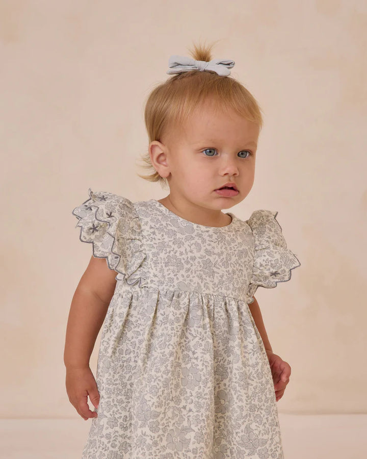 Quincy Mae - Alina Dress - Blue Blossom