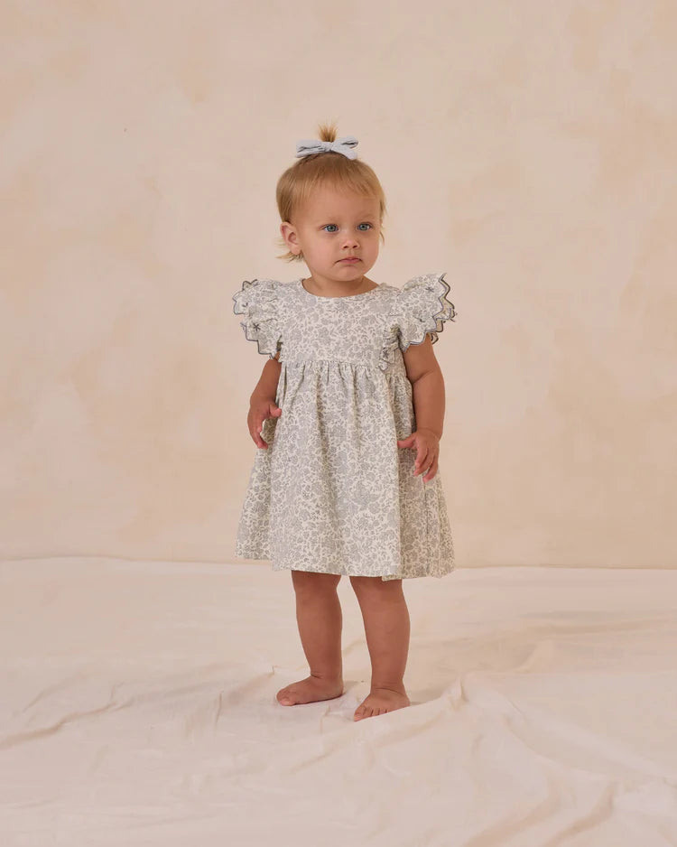 Quincy Mae - Alina Dress - Blue Blossom