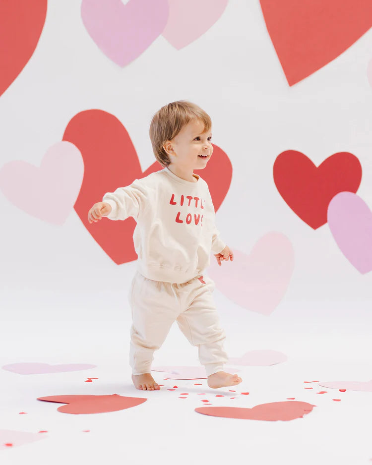 Quincy Mae - Relaxed Fleece Sweatshirt - Little Love