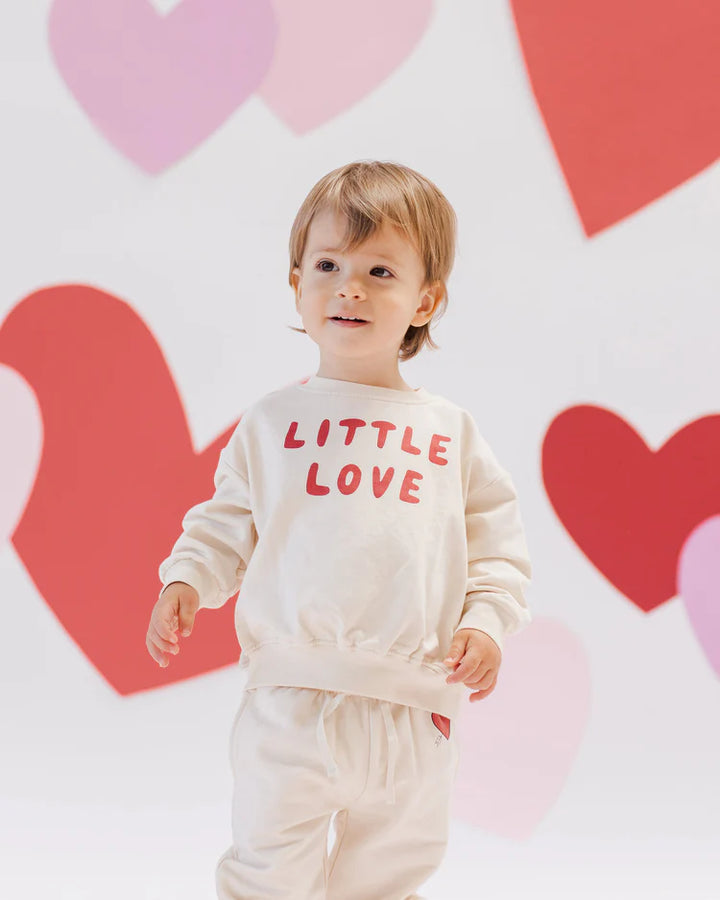 Quincy Mae - Relaxed Fleece Sweatshirt - Little Love