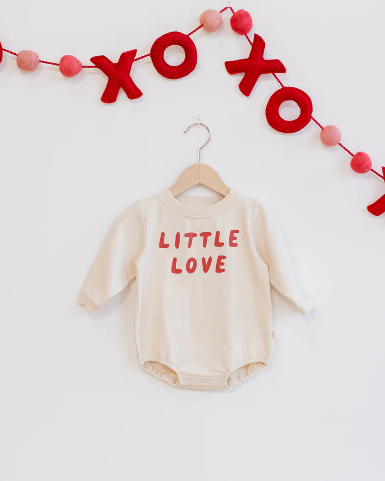 Quincy Mae - Crewneck Bubble Romper - Little Love