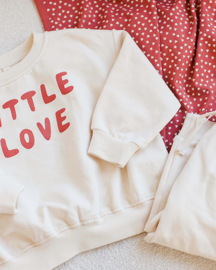 Quincy Mae - Relaxed Fleece Sweatshirt - Little Love