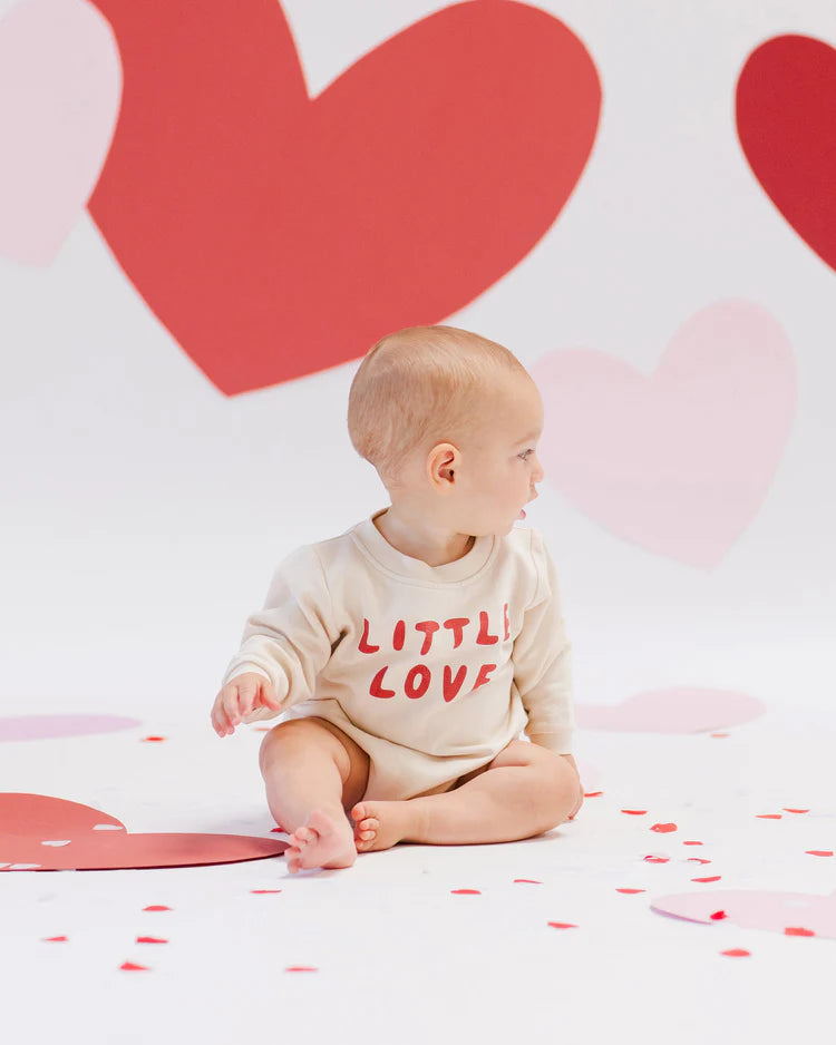 Quincy Mae - Crewneck Bubble Romper - Little Love