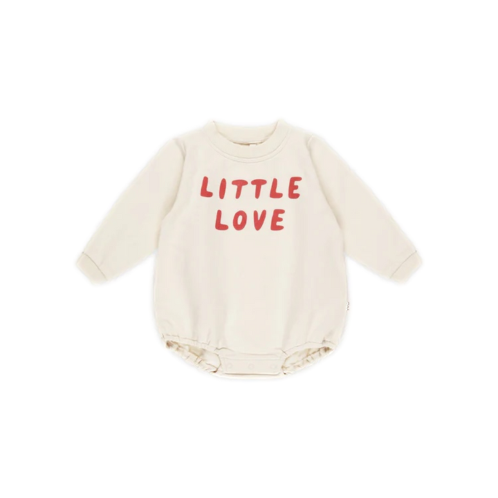 Quincy Mae - Crewneck Bubble Romper - Little Love