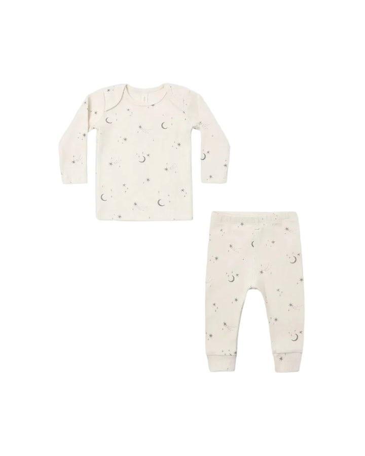 Quincy Mae Ribbed Tee + Legging Set - Celestial
