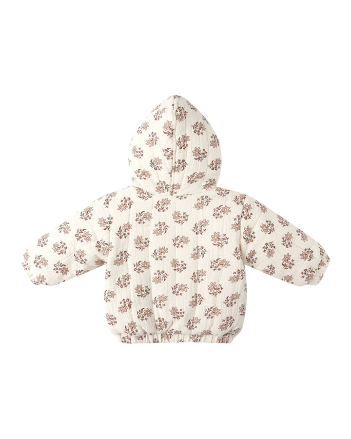 Quincy Mae Hooded Woven Jacket - Daylily