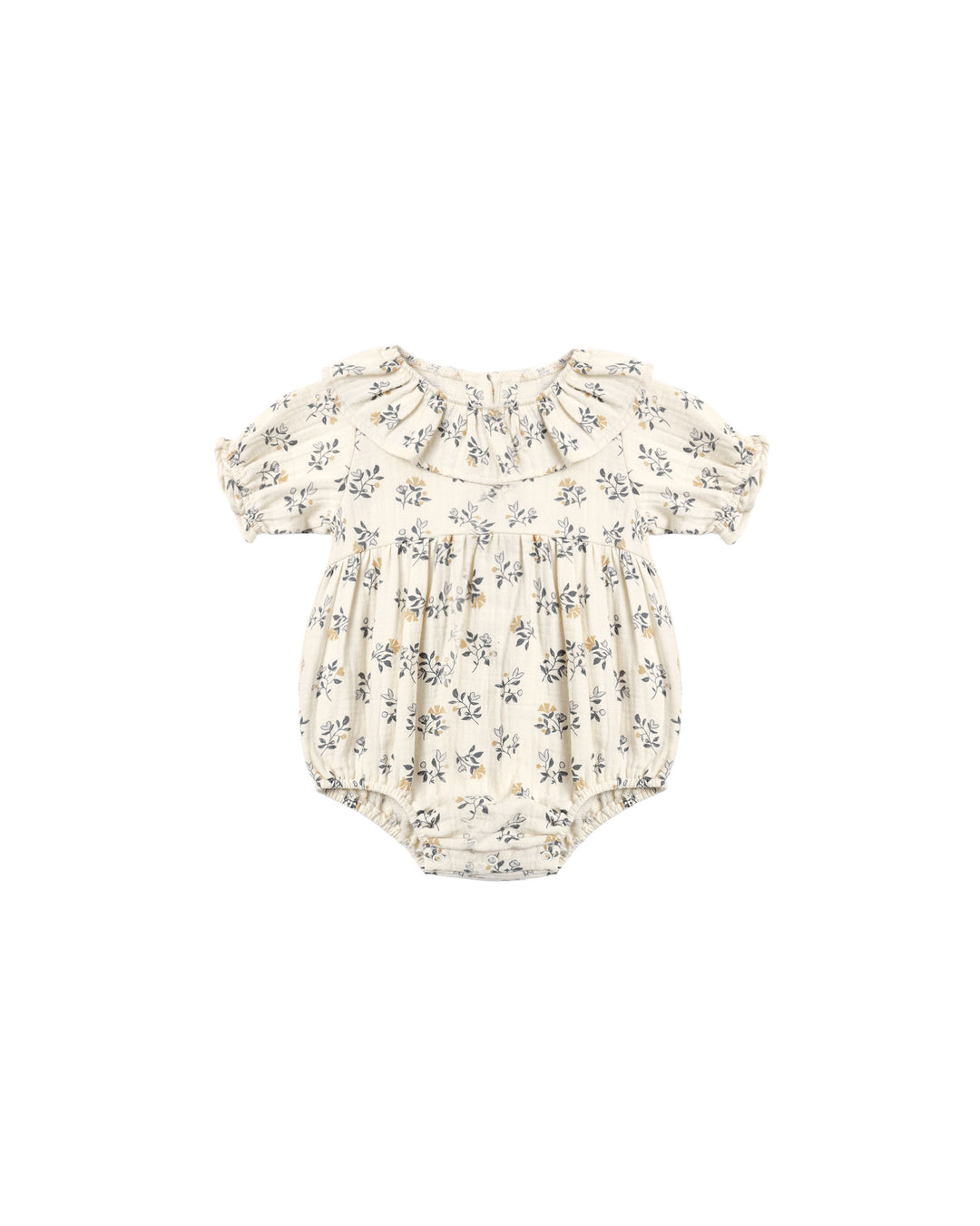 Quincy Mae Collared Romper - French Floral