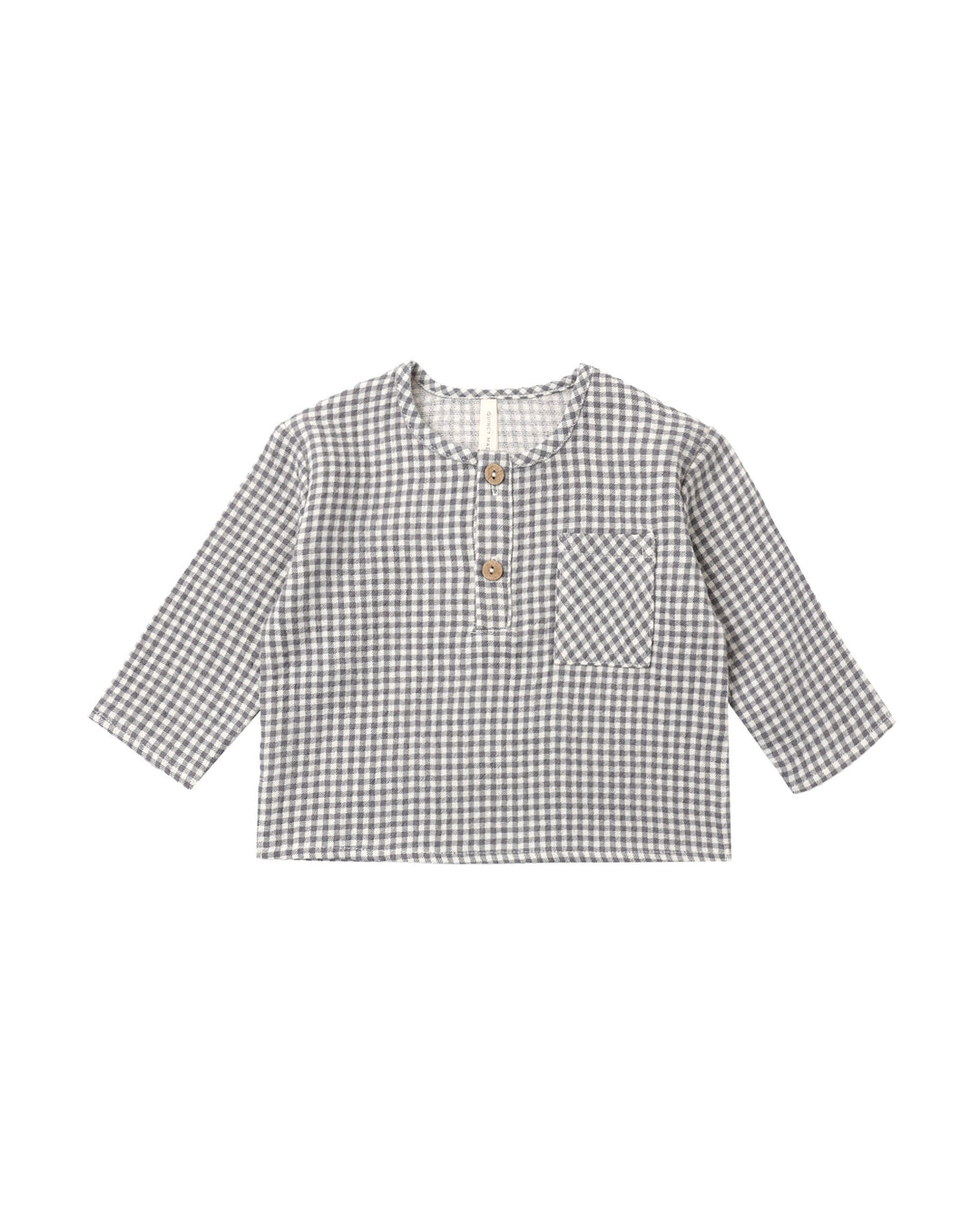Quincy Mae Rory Shirt - Midnight Gingham