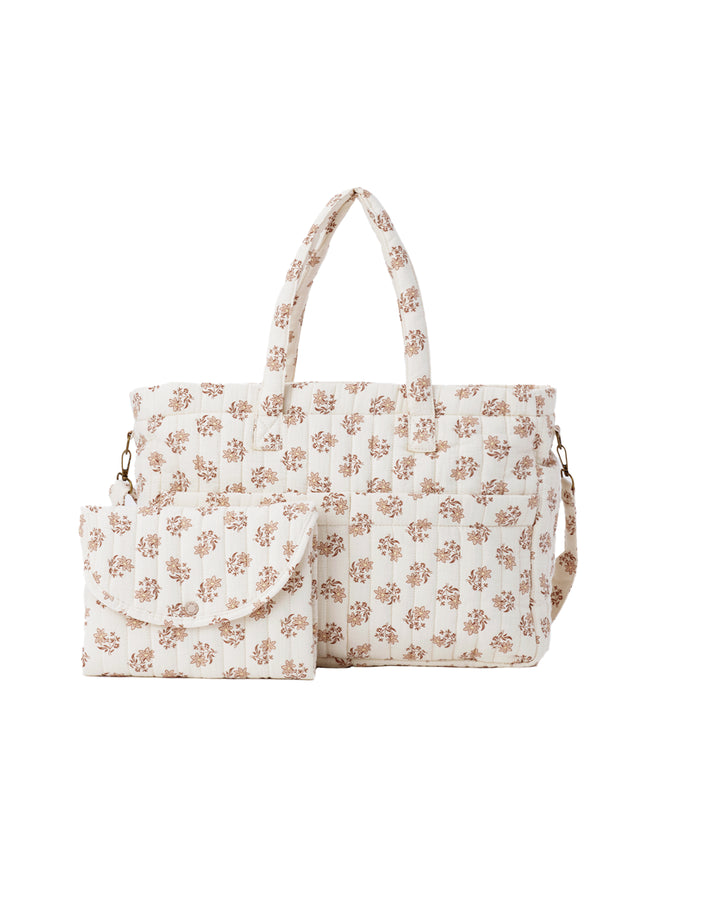 Quincy Mae Diaper Bag & Changing Pad Set - Daylily