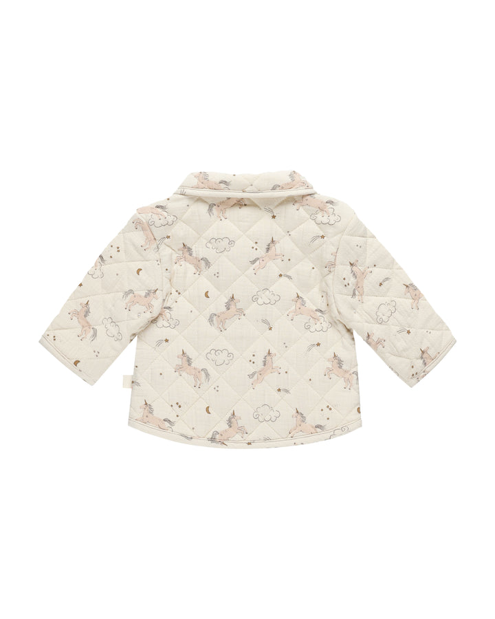 Quincy Mae - Quilted Jacket  - Unicorns