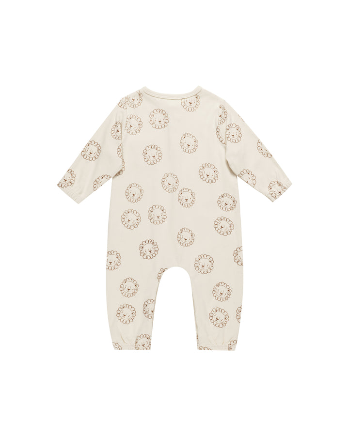 Quincy Mae - Long Sleeve Pocket Jumpsuit - Lions