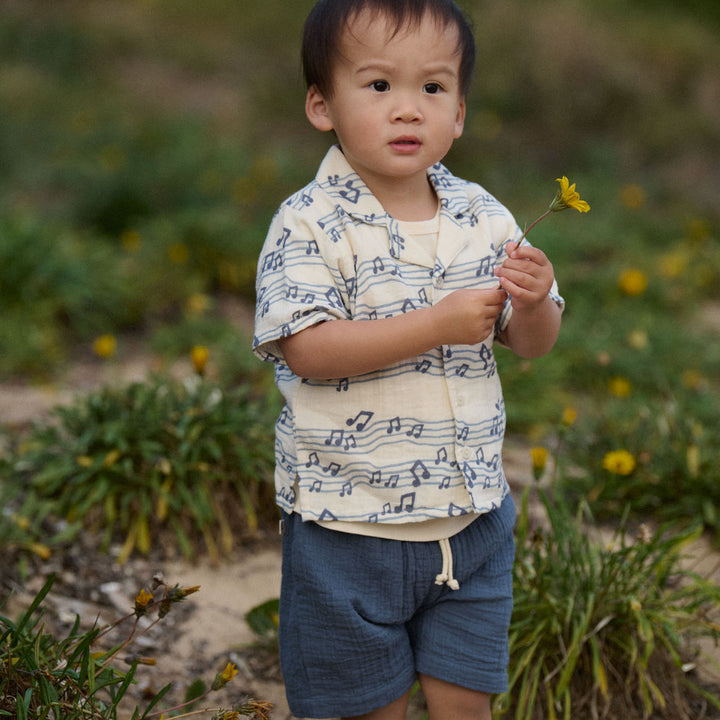 Nature Baby Guthrie Muslin Shirt - Rhythm Print